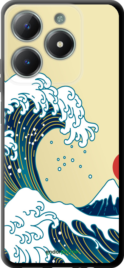 TPU чехол Японские волны для Realme C61 - 5533b-3781 изображение 