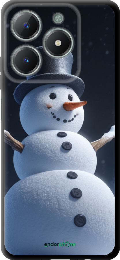 TPU чехол Снеговик для Realme C61 - 5826b-3781 изображение 