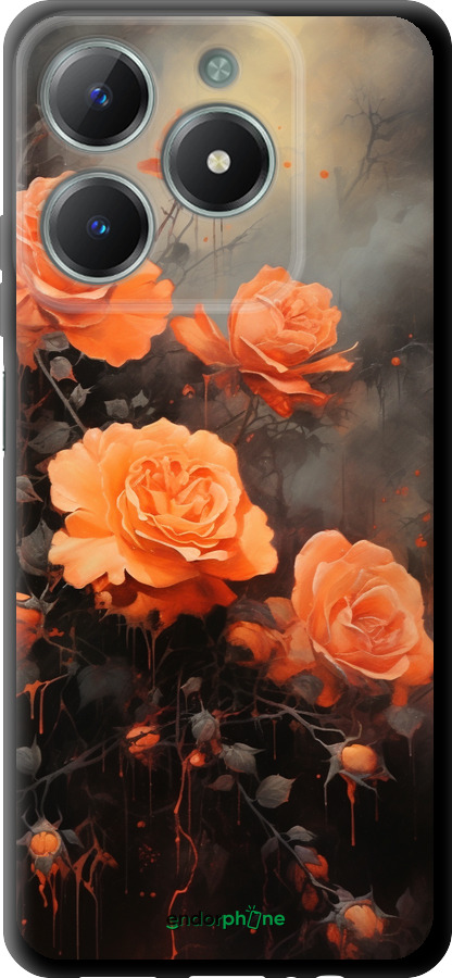 TPU чехол Оранжевые розы для Realme C61 - 5944b-3781 изображение 