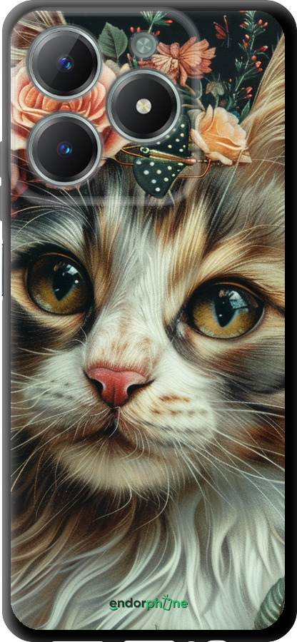 TPU чехол Cats and flowers для Realme C61 - 6069b-3781 изображение 