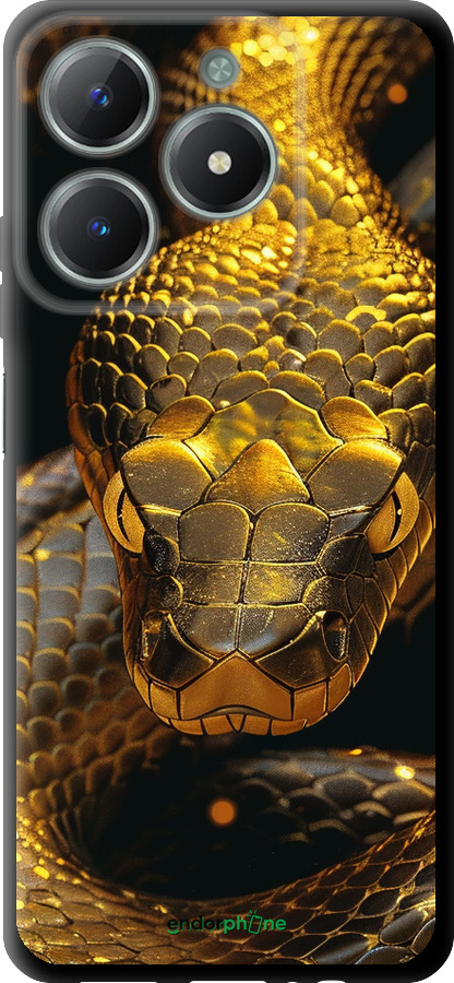 TPU чехол Golden snake для Realme C61 - 6072b-3781 изображение 