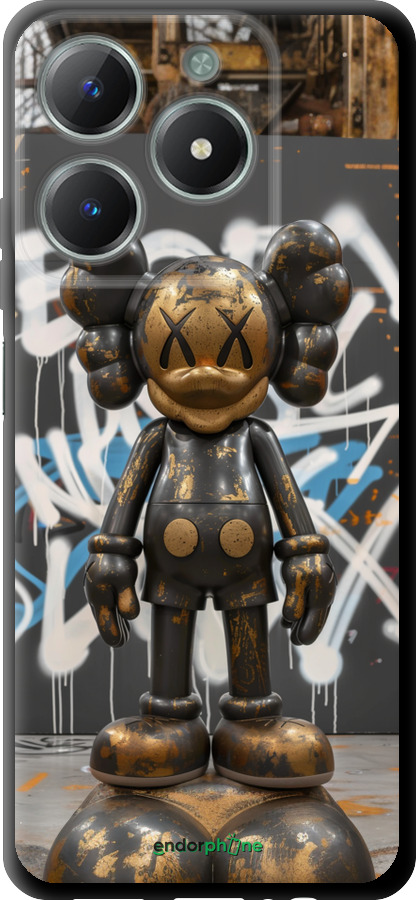 TPU чехол Bronze kaws v3 для Realme C61 - 6099b-3781 изображение 