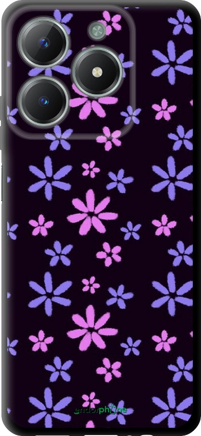 TPU чехол з квітами для Realme C61 - 6258b-3781 изображение 