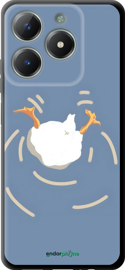 TPU чехол Гусь ныряет для Realme C61 - 6275b-3781 изображение 