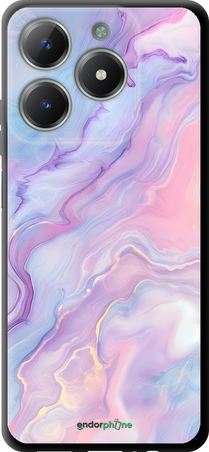 TPU чехол Нежный мрамор для Realme C61 - 6310b-3781 изображение 