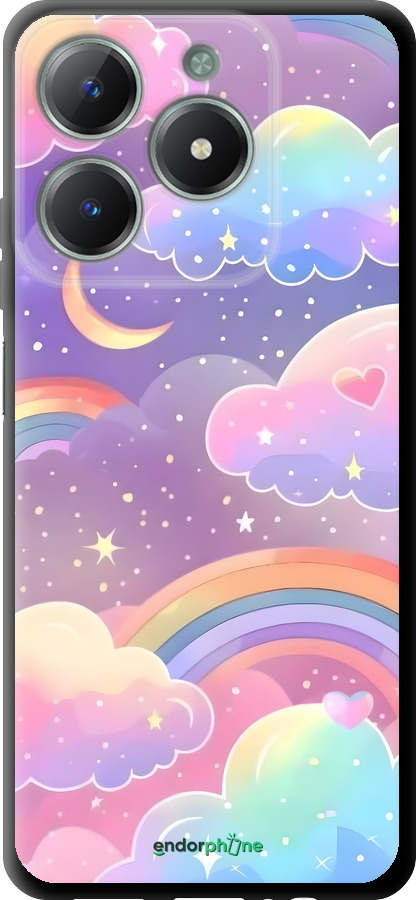 TPU чехол Хмари та веселка для Realme C61 - 6312b-3781 изображение 
