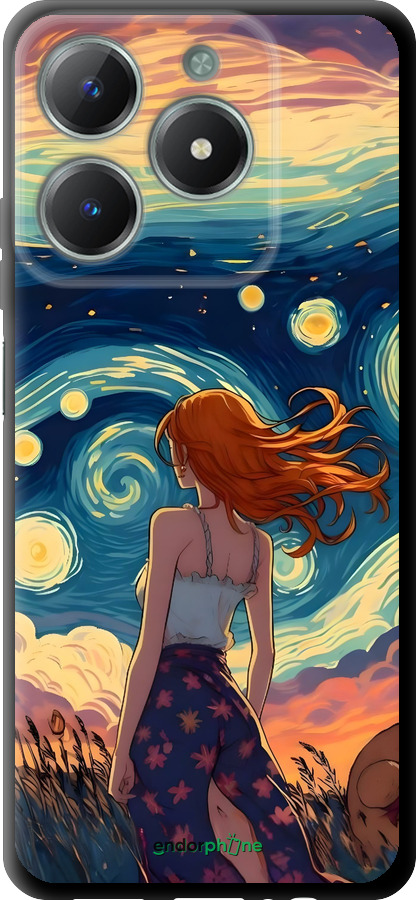 TPU чехол Девушка Арт для Realme C61 - 6325b-3781 изображение 
