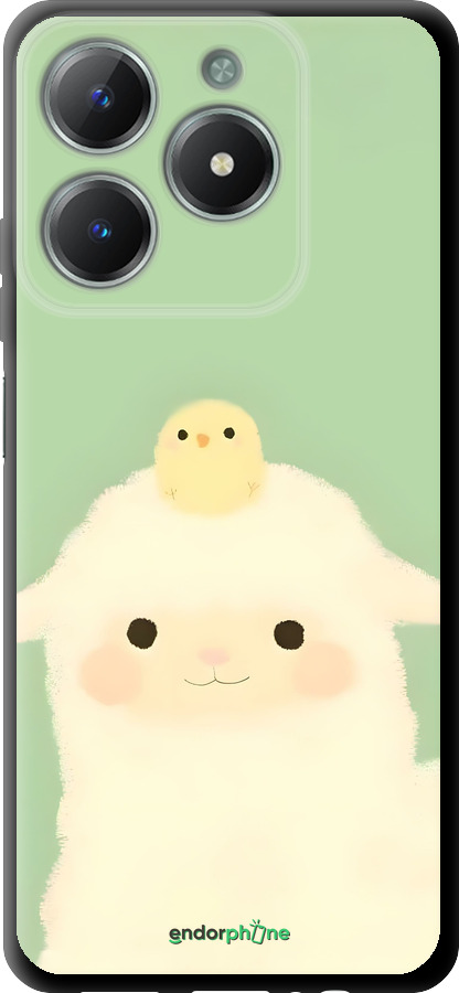 TPU чехол Барашек и ципленок для Realme C61 - 6369b-3781 изображение 