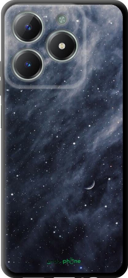 TPU чехол Голубые облака, Голубая луна для Realme C61 - 6398b-3781 изображение 