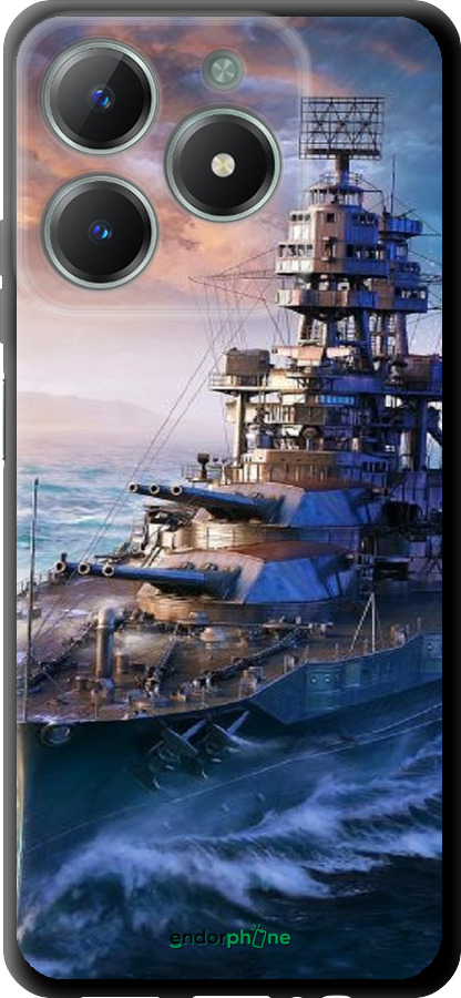 TPU чехол Військовий корабель, world of tanks, wargaming для Realme C61 - 6461b-3781 изображение 