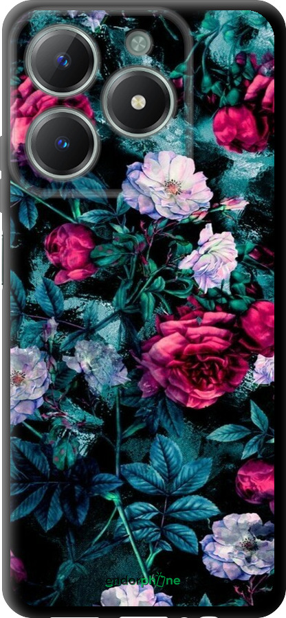 TPU чехол Сад и розы для Realme C61 - 6483b-3781 изображение 