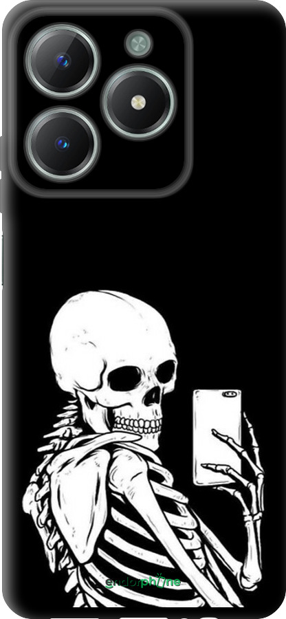 TPU чехол Скелет делает Selfie для Realme C61 - 6535b-3781 изображение 