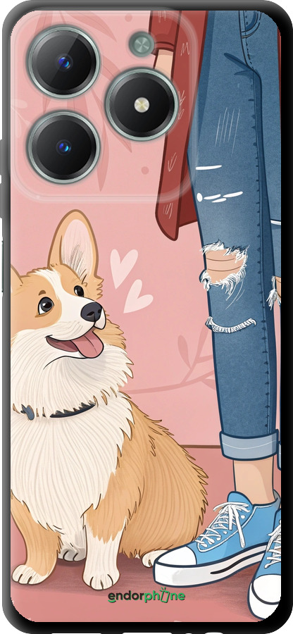 TPU чехол Корги 3 для Realme C61 - 6707b-3781 изображение 