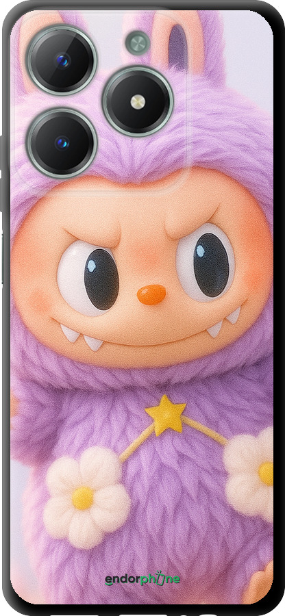 TPU чехол Лабубу для Realme C61 - 6708b-3781 изображение 