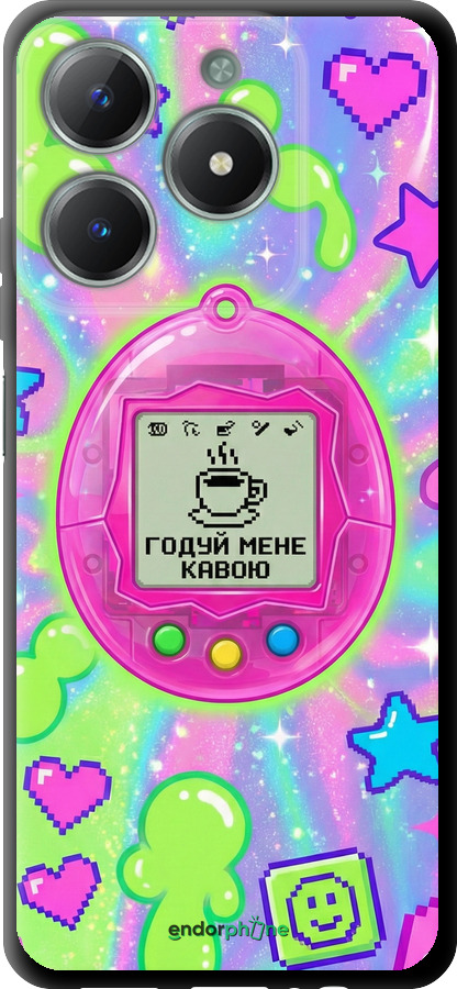 TPU чехол Y2K Aesthetic Retro Pet: Годуй мене кавою для Realme C61 - 6784b-3781 изображение 