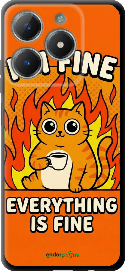 TPU чехол Funny Cat для Realme C61 - 6786b-3781 изображение 