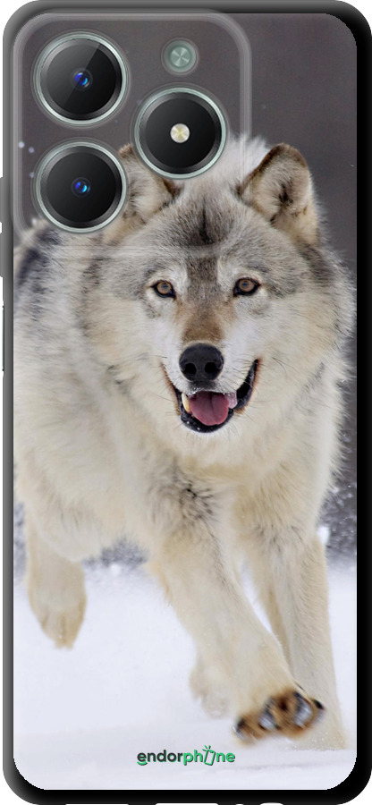 TPU чехол Вовк, що біжить для Realme C61 - 826b-3781 изображение 