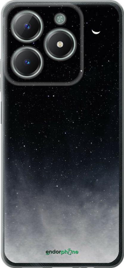 Силиконовый чехол Сині хмари, Синій місяць для Realme C61 - 6396u-3781 изображение 