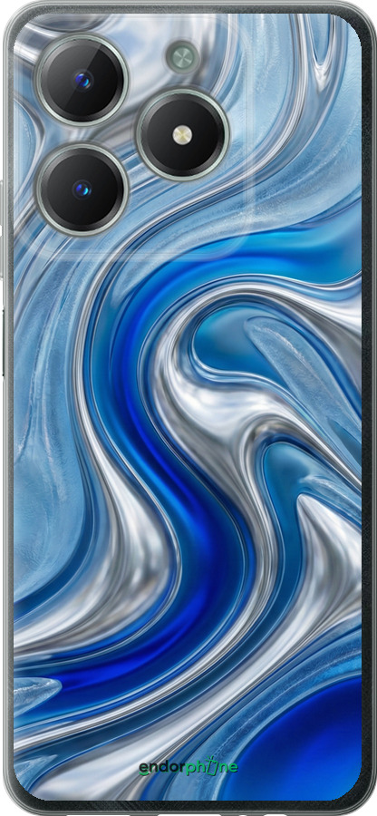 Силиконовый чехол Liquid Chrome для Realme C61 - 6781u-3781 изображение 