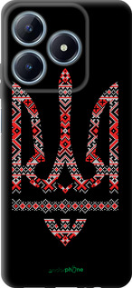 TPU чехол Герб - вышиванка на черном фоне для Realme C63 4G - 1196b-3745 изображение 