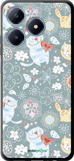 TPU чехол Котята v3 для Realme C63 4G - 1223b-3745 изображение 