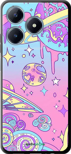 TPU чехол Рожева галактика для Realme C63 4G - 4146b-3745 изображение 