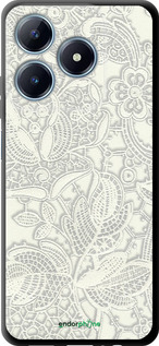 TPU чехол Белое кружево для Realme C63 4G - 4383b-3745 изображение 