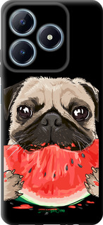 TPU чехол Мопс і кавун для Realme C63 4G - 4665b-3745 изображение 