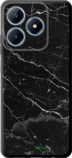 TPU чехол Черный мрамор v2 для Realme C63 4G - 5568b-3745 изображение 