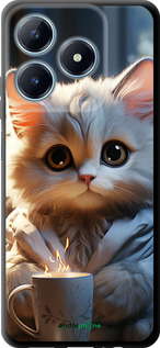 TPU чехол White cat для Realme C63 4G - 5646b-3745 изображение 