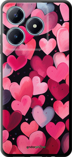 TPU чехол Сердечки 4 для Realme C63 4G - 5662b-3745 изображение 