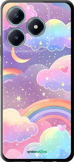 TPU чехол Облака и радуга для Realme C63 4G - 6312b-3745 изображение 