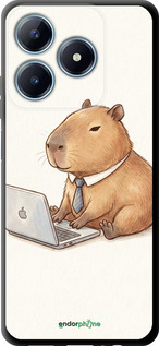 TPU чехол Funny Capybara CEO Working для Realme C63 4G - 6777b-3745 изображение 
