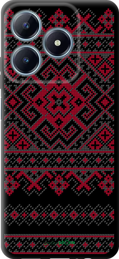 TPU чехол Вышиванка 52 для Realme C63 4G - 1763b-3745 изображение 