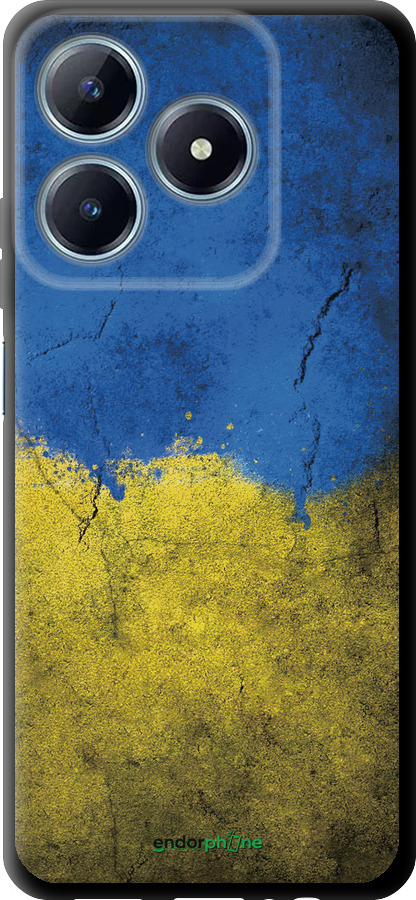 TPU чехол Флаг Украины 2 для Realme C63 4G - 401b-3745 изображение 