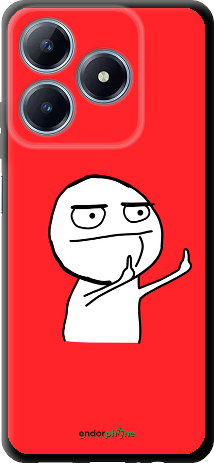 TPU чехол Мем для Realme C63 4G - 4578b-3745 изображение 