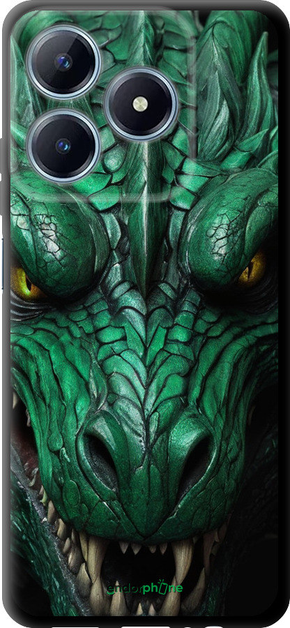 TPU чехол Зелёный дракон v2 для Realme C63 4G - 5817b-3745 изображение 