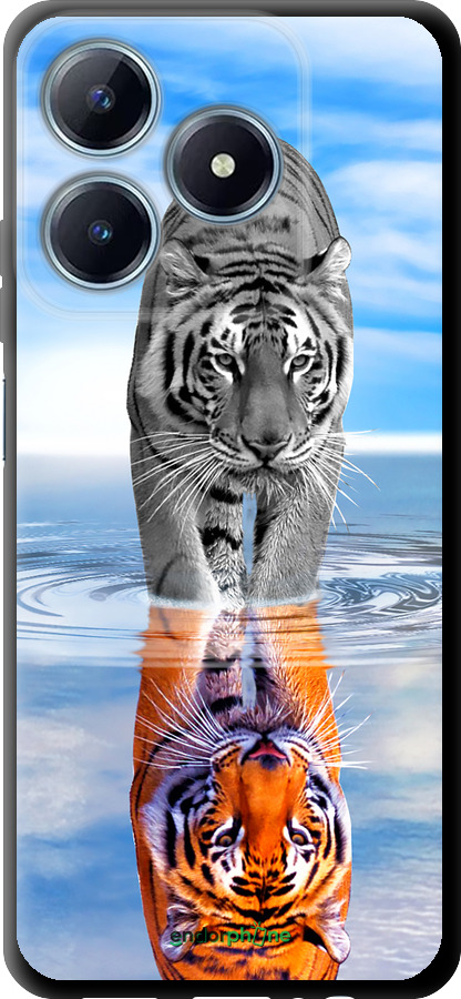 TPU чехол Тигр для Realme C63 4G - 6016b-3745 изображение 