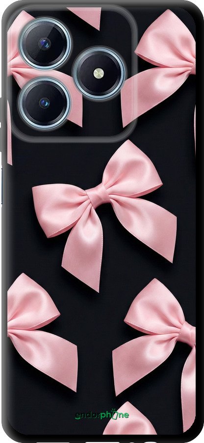 TPU чехол Coquette Ribbons Dark Coquette для Realme C63 4G - 6767b-3745 изображение 