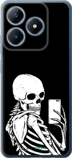Силиконовый чехол Скелет делает Selfie для Realme C63 4G - 6535u-3745 изображение 