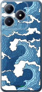 Силіконовий чехол Абстрактний малюнок морських хвиль для Realme C63 4G - 6538u-3745 изображение 
