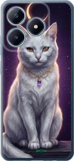 Силиконовый чехол Mystic White Cat Gothic Dark Purple Gold для Realme C63 4G - 6805u-3745 изображение 