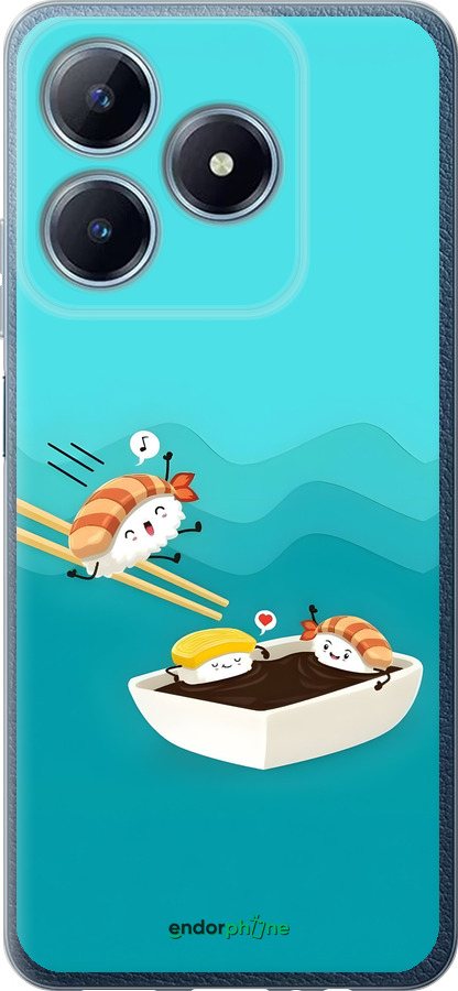 Силиконовый чехол Суши для Realme Narzo N63 - 6354u-3852 изображение 