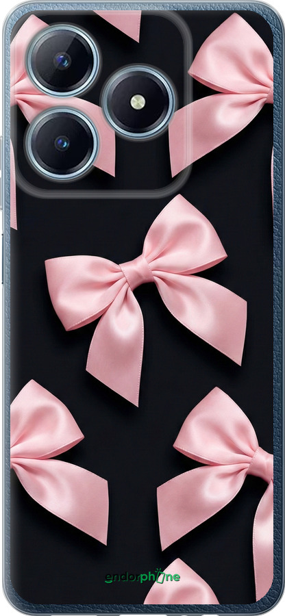 Силиконовый чехол Coquette Ribbons Dark Coquette для Realme C63 4G - 6767u-3745 изображение 