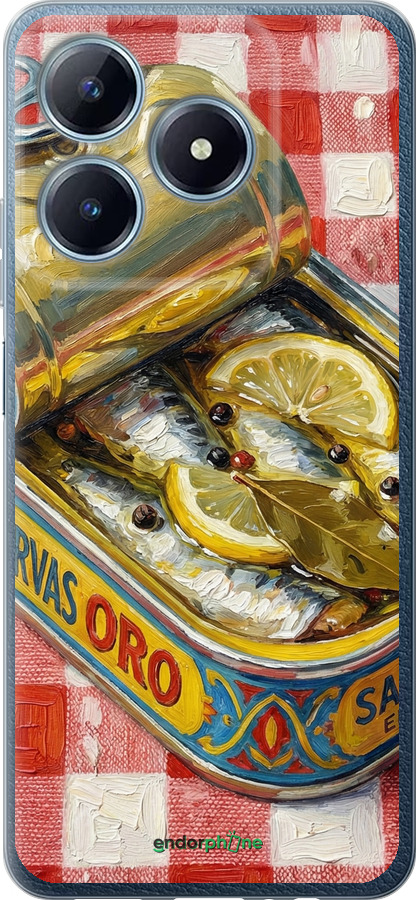 Силиконовый чехол Vintage Sardine Tin Phone для Realme C63 4G - 6772u-3745 изображение 