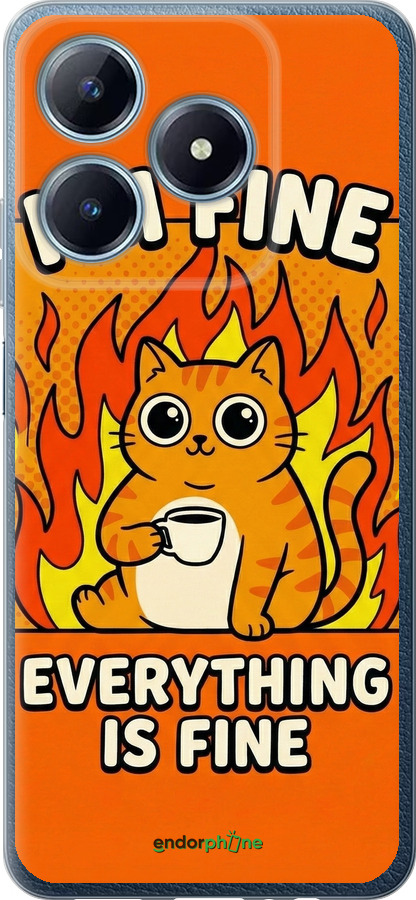 Силіконовий чехол Funny Cat для Realme Narzo N63 - 6786u-3852 изображение 