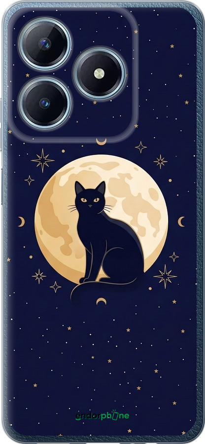 Силіконовий чехол Cute Cat Celestial/Witchy для Realme Narzo N63 - 6787u-3852 изображение 
