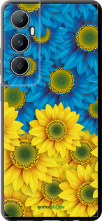 TPU чохол 'Жовто-блакитні квіти ' для Realme C65 4G зображення 7