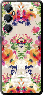 TPU чехол Цветочный узор для Realme C65 4G - 1083b-3719 изображение 