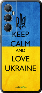 TPU чехол Keep calm and love Ukraine v2 для Realme C65 4G - 1114b-3719 изображение 
